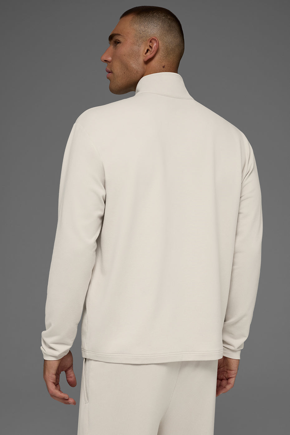 Double Take Long Sleeve 1/4 Zip - Bone image 4