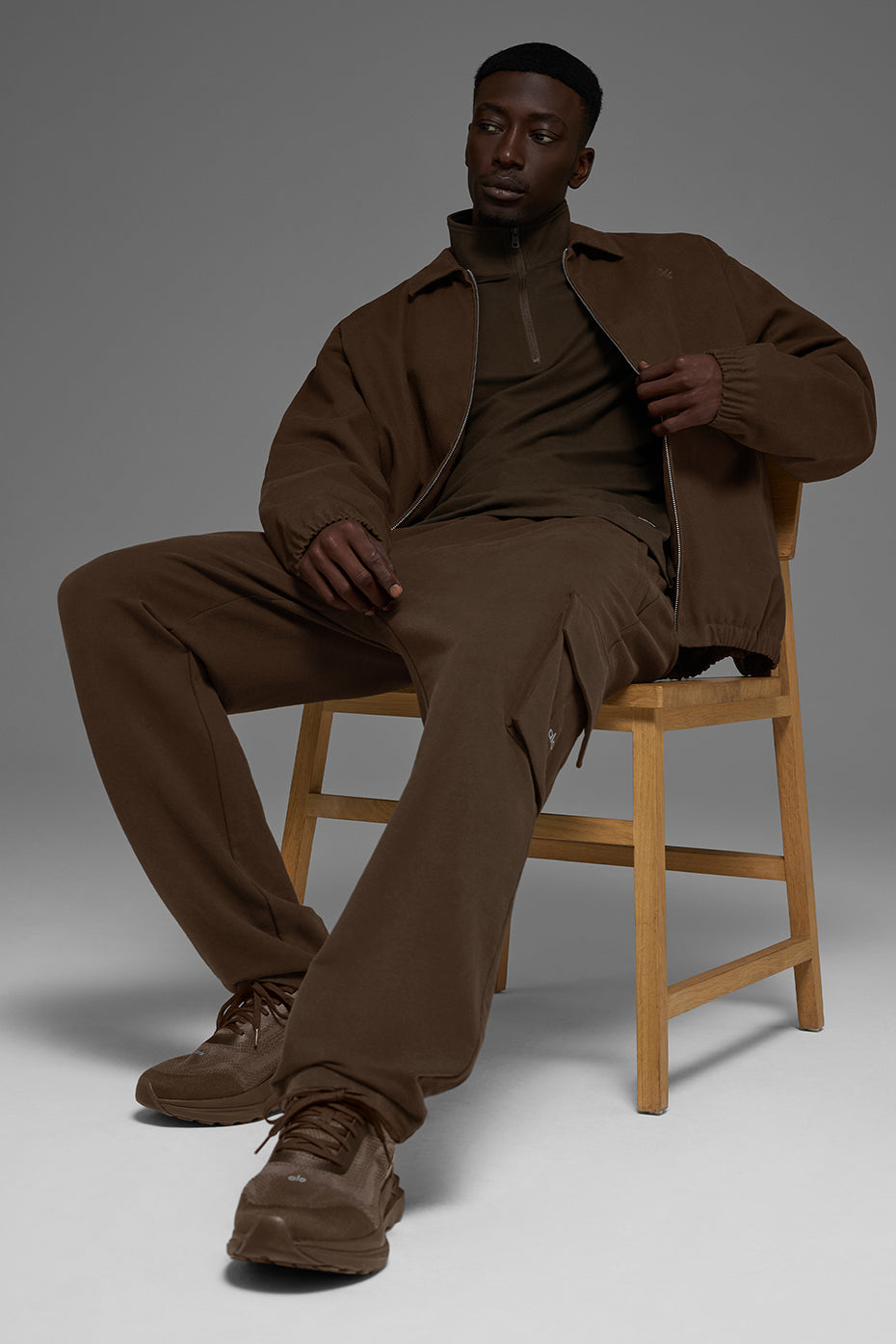 Double Take Long Sleeve 1/4 Zip - Espresso image 5