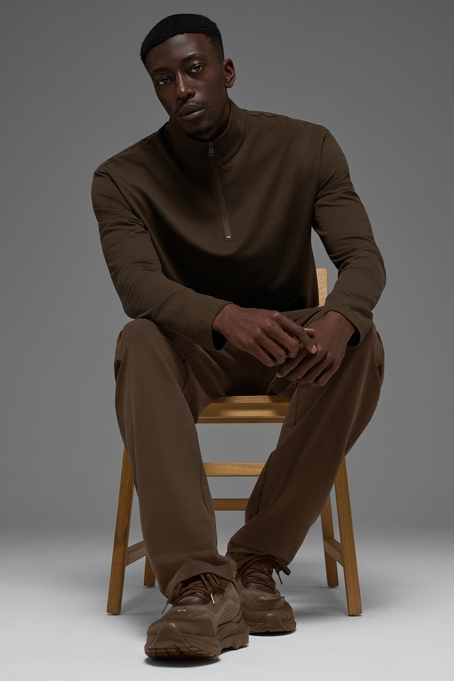 Double Take Long Sleeve 1/4 Zip - Espresso image 6