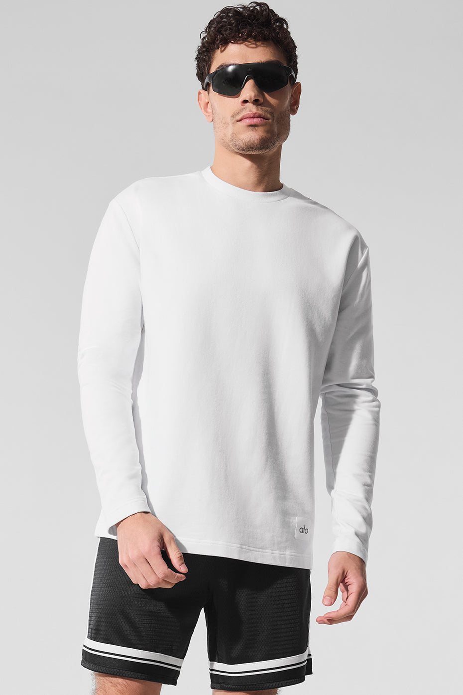 Double Take Long Sleeve Crew - White image 1