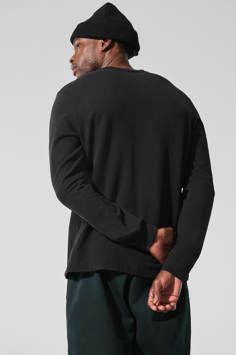 Double Take Long Sleeve Crew - Black image 3