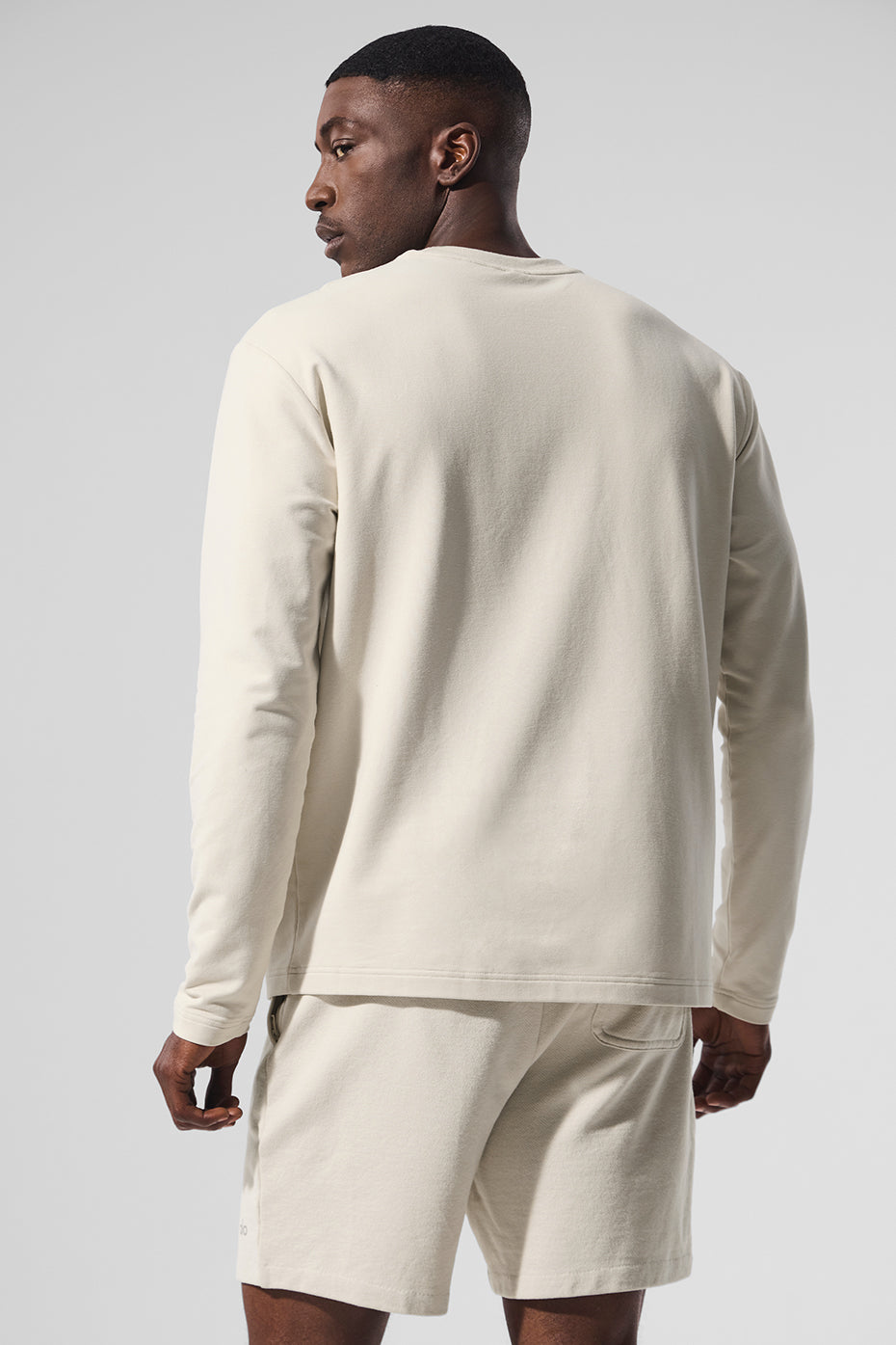 Double Take Long Sleeve Crew - Bone image 4
