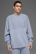 Domain Shift Rib Knit Sweater Crew - Winter Frost image 1