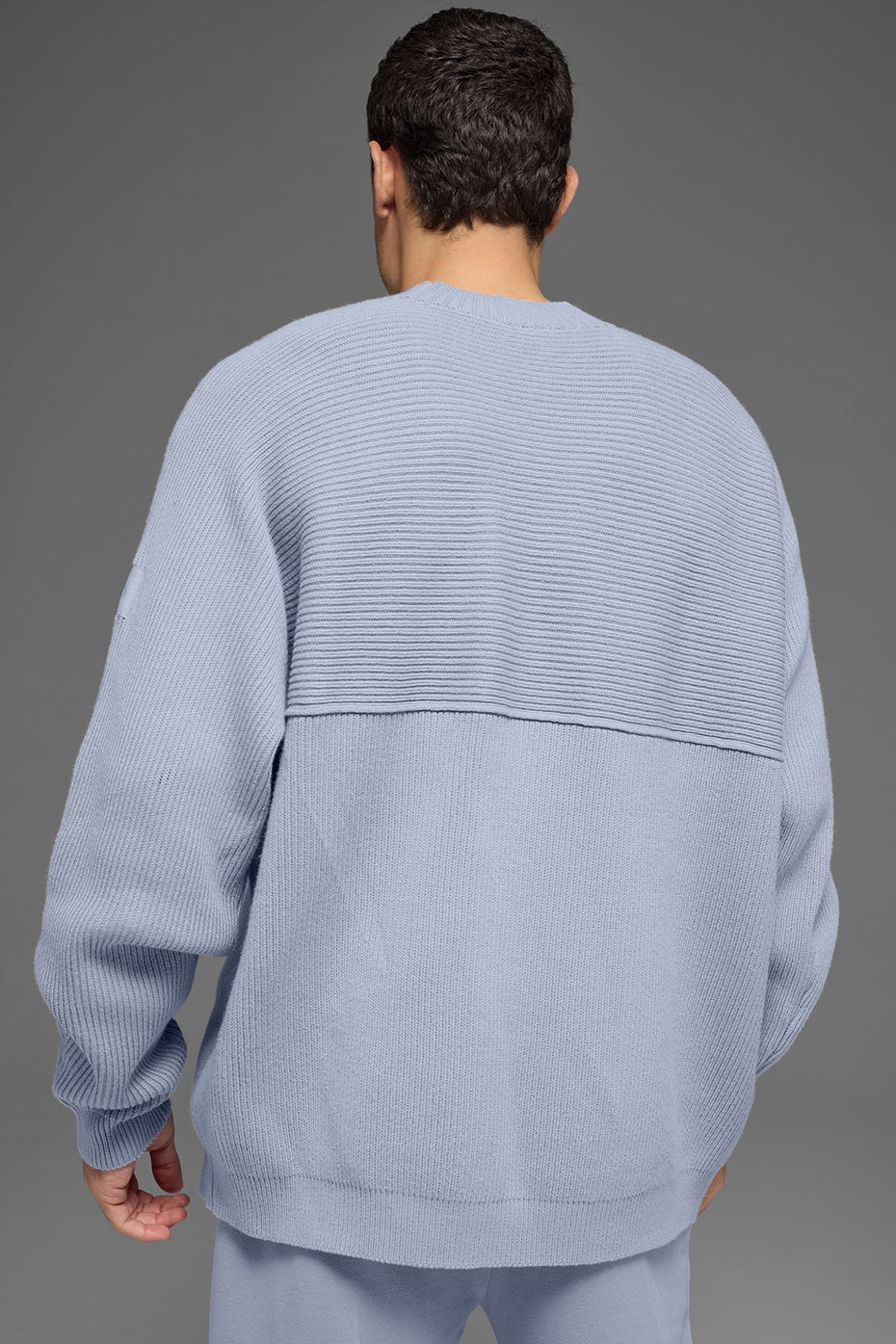 Domain Shift Rib Knit Sweater Crew - Winter Frost image 2
