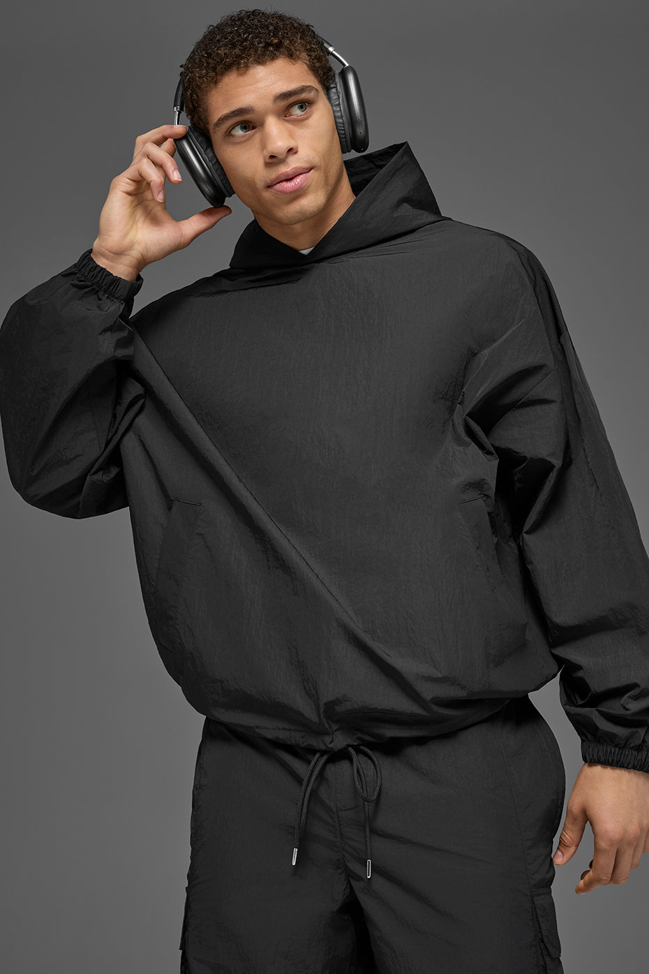 Axis Hooded Pullover - Black image 1