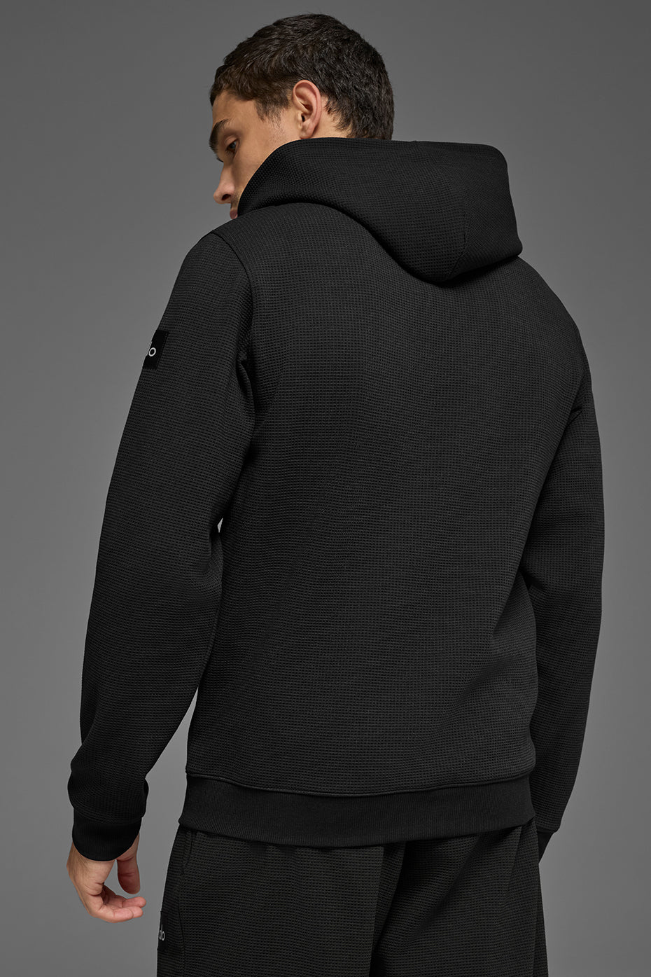 Waffle Lounge Hoodie - Black image 3