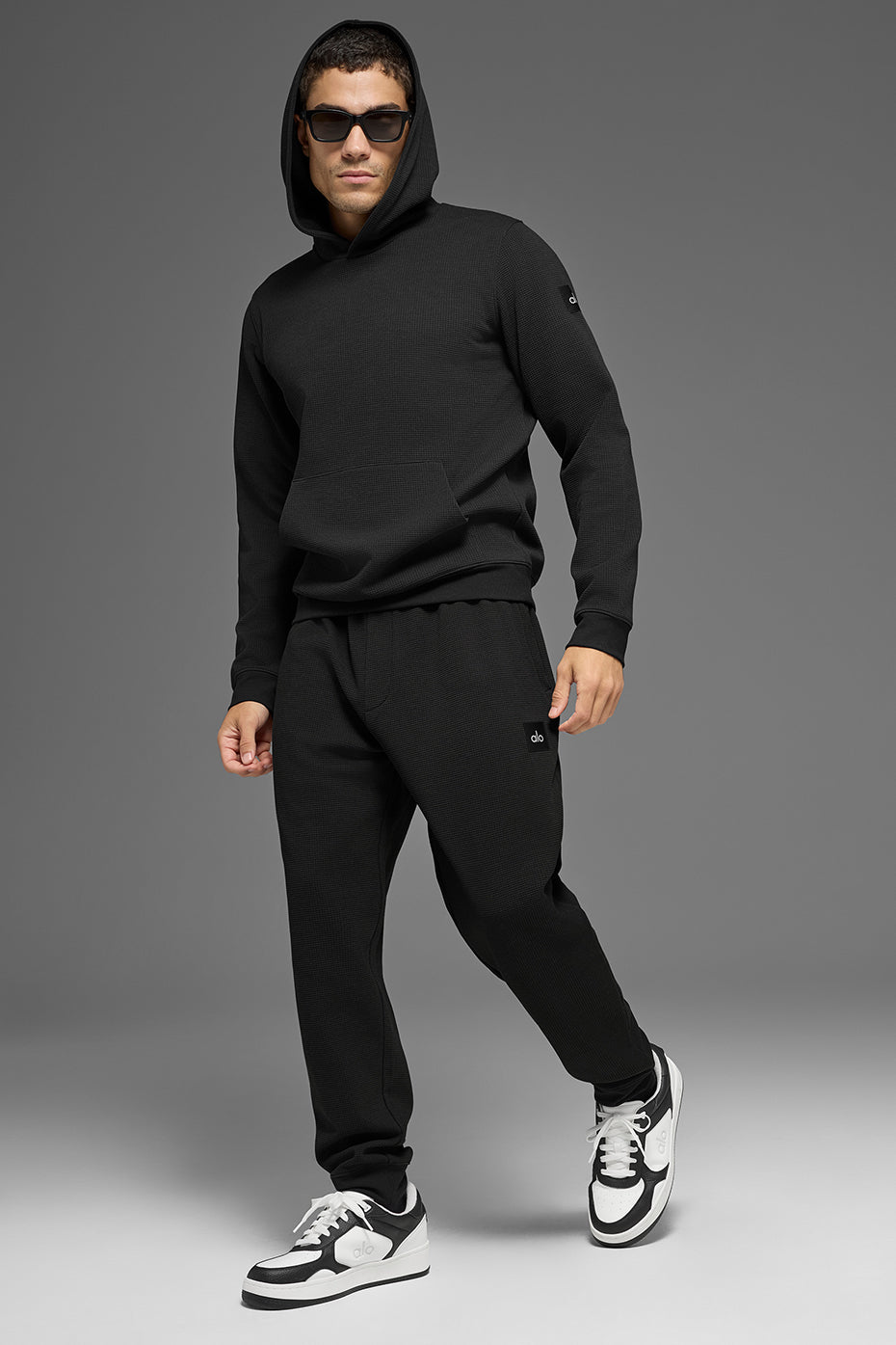 Waffle Lounge Hoodie - Black image 5