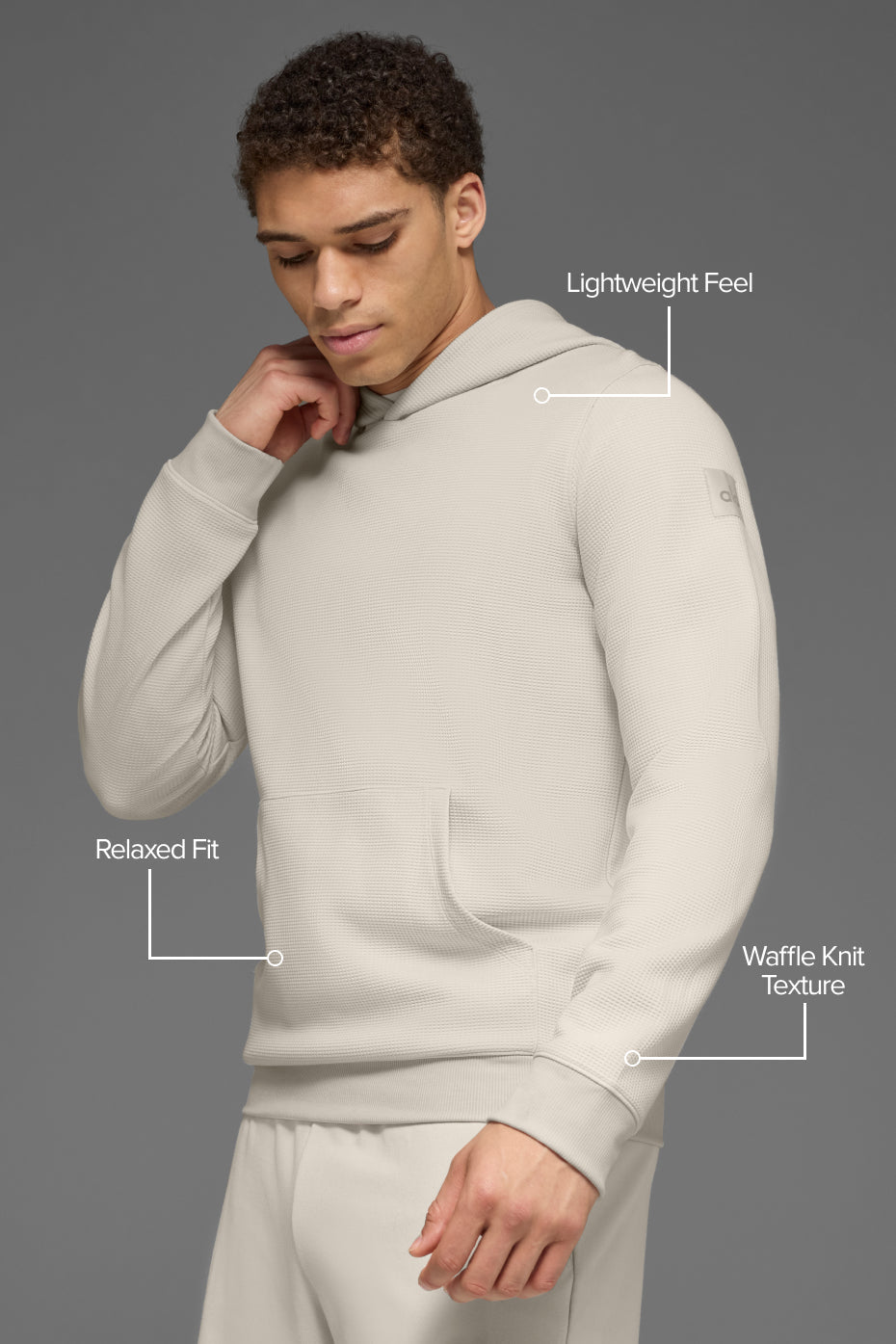 Waffle Lounge Hoodie - Bone image 2