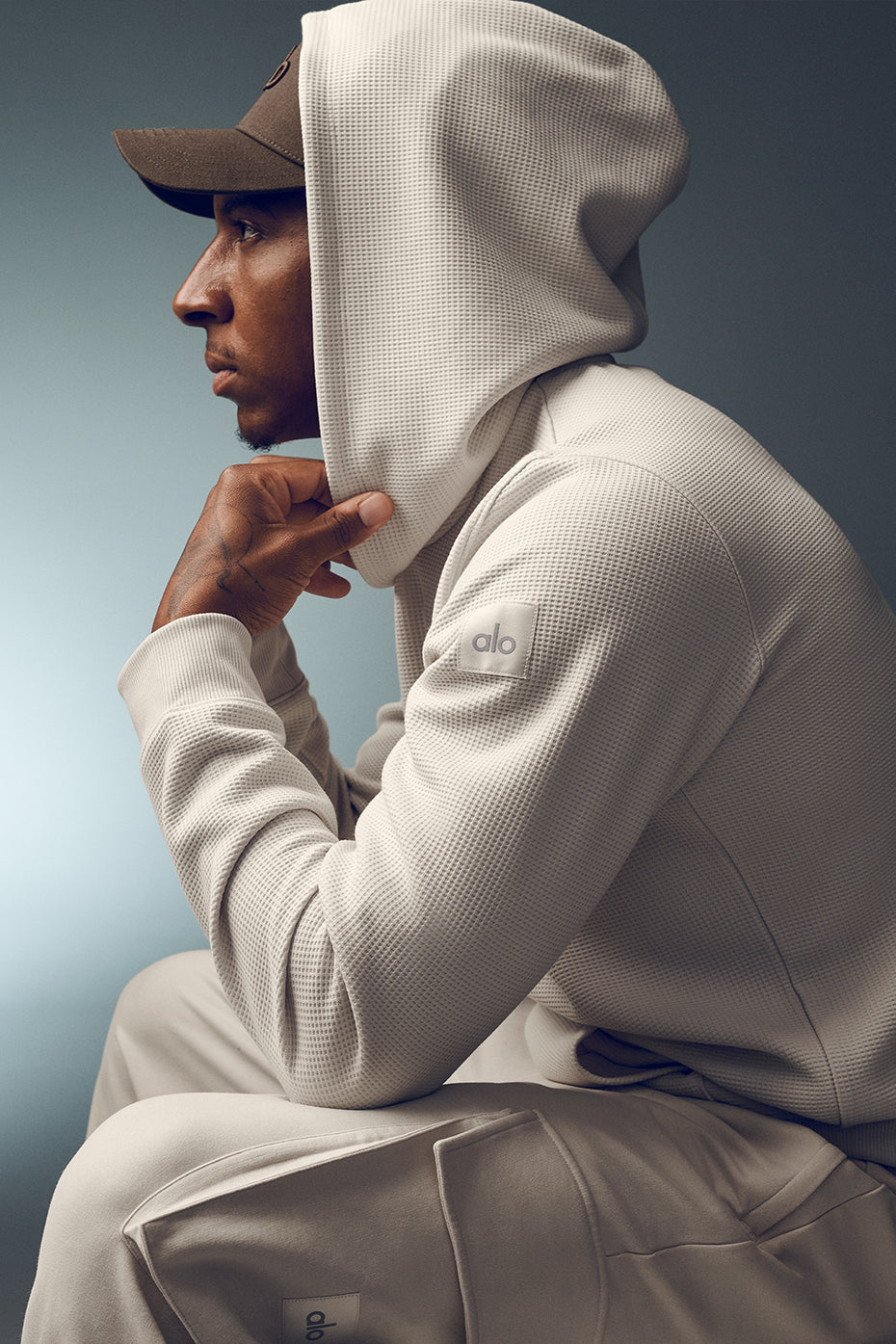 Waffle Lounge Hoodie - Bone image 1