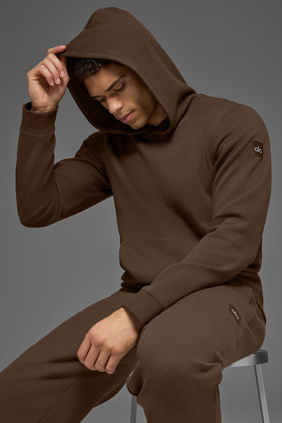 Waffle Lounge Hoodie - Espresso image 5