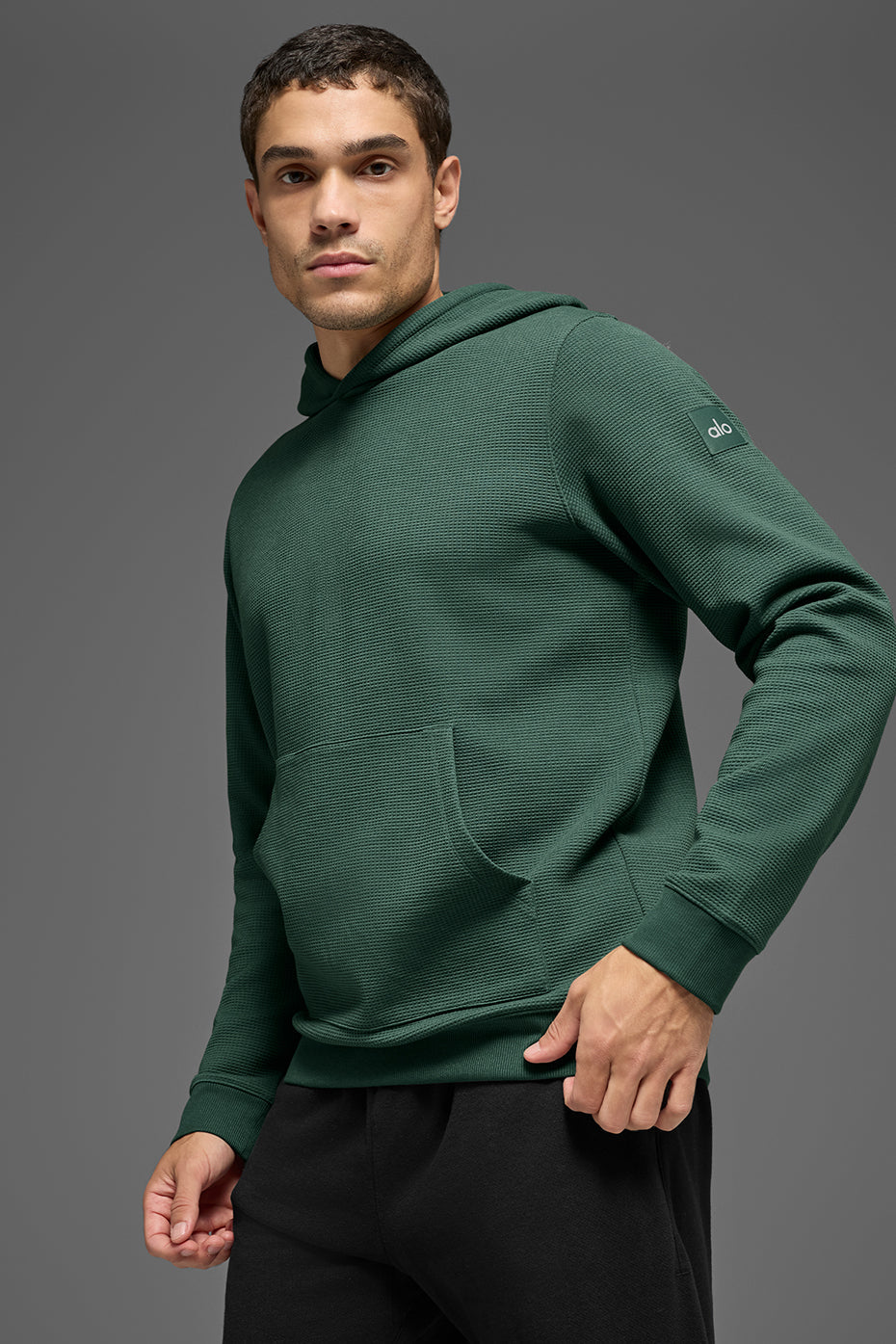 Waffle Lounge Hoodie - Clover Green image 3