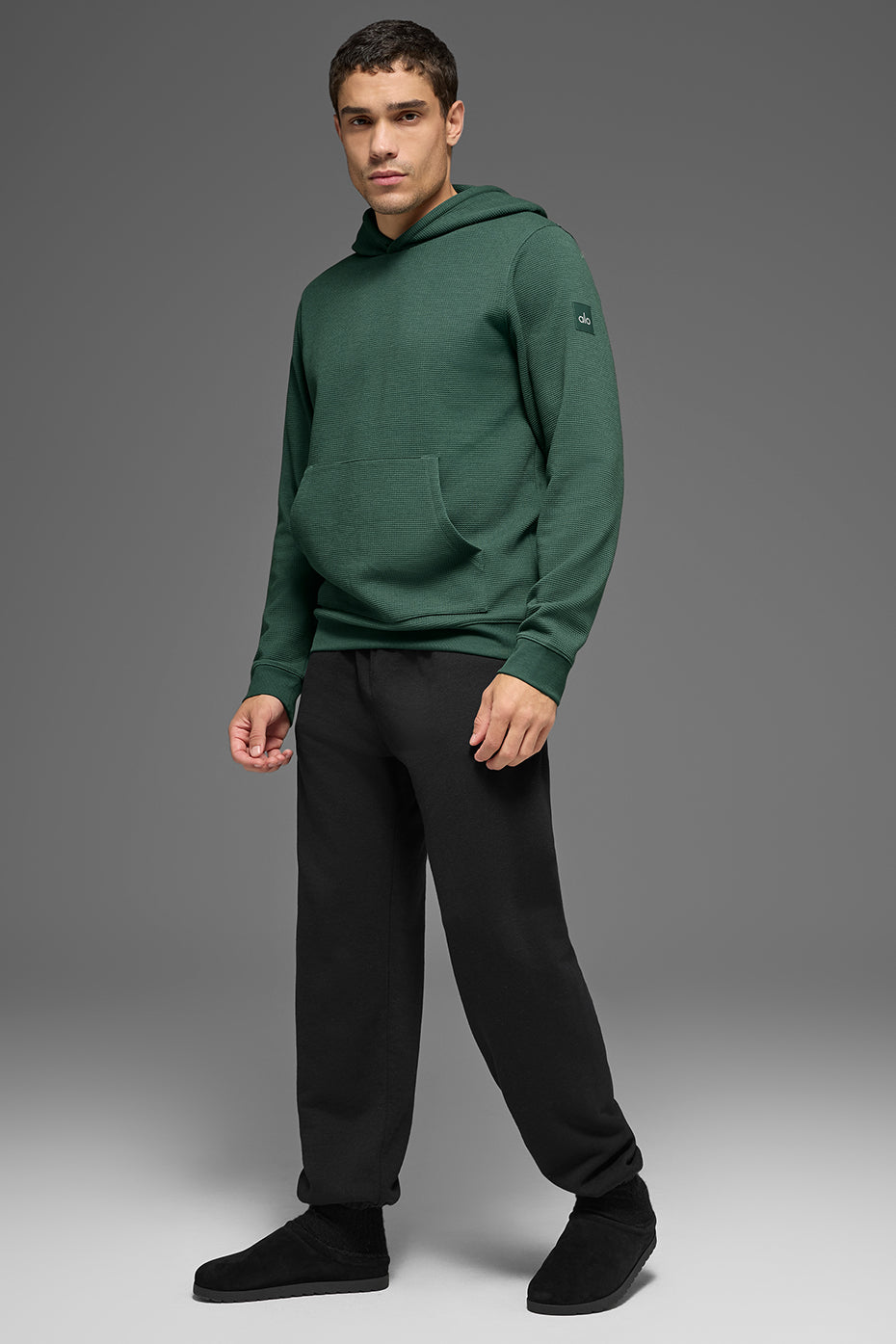 Waffle Lounge Hoodie - Clover Green image 5