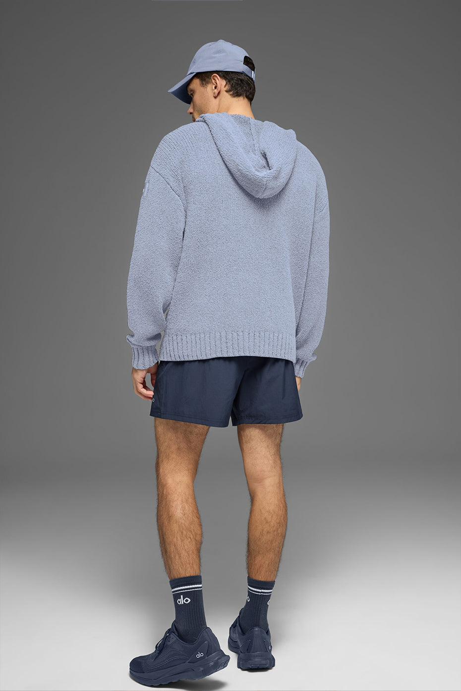 Textured Knit Hoodie - Winter Frost image 3