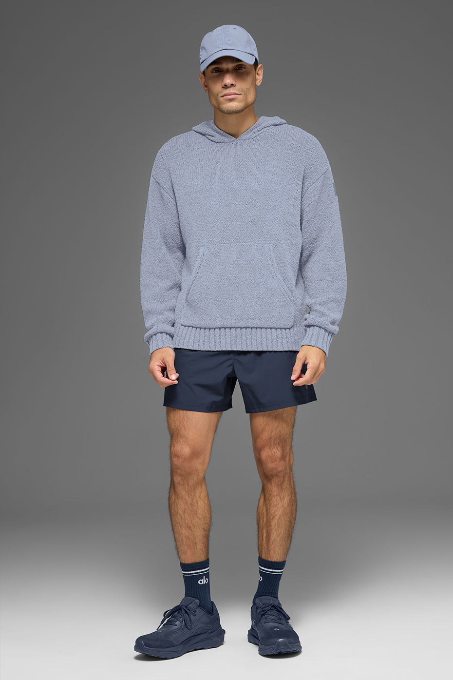 Textured Knit Hoodie - Winter Frost image 4