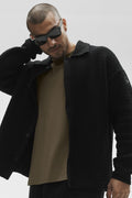 Shift Knit Button Up Long Sleeve - Black image 1