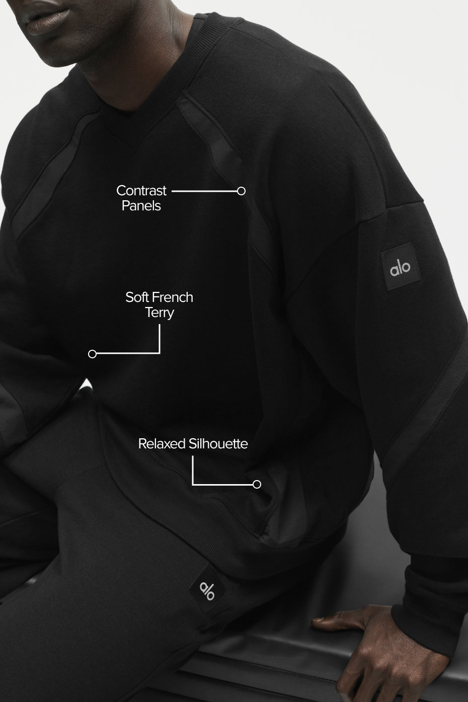 Field Crew Neck Sweatshirt - Black image 2
