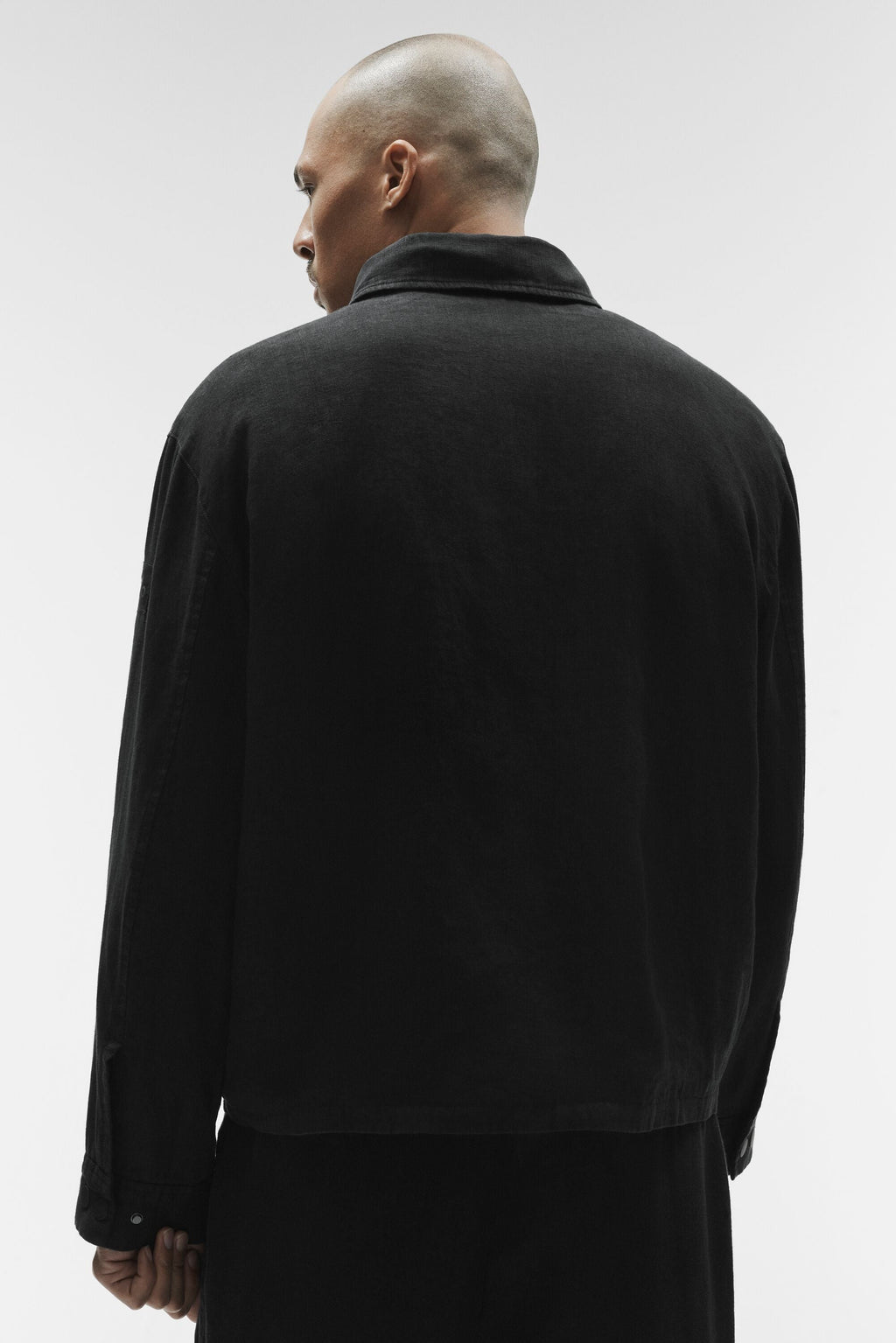 Linen Days Full Zip Jacket - Black image 4