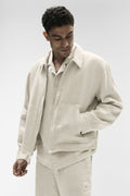 Linen Days Full Zip Jacket - Bone image 1