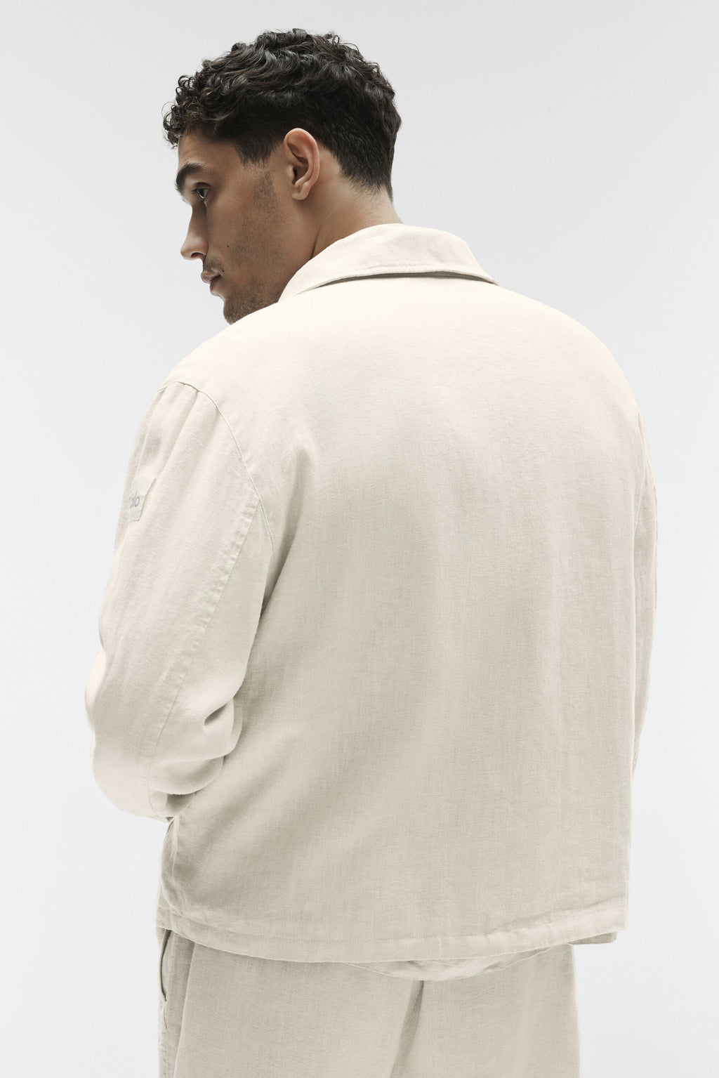 Linen Days Full Zip Jacket - Bone image 3