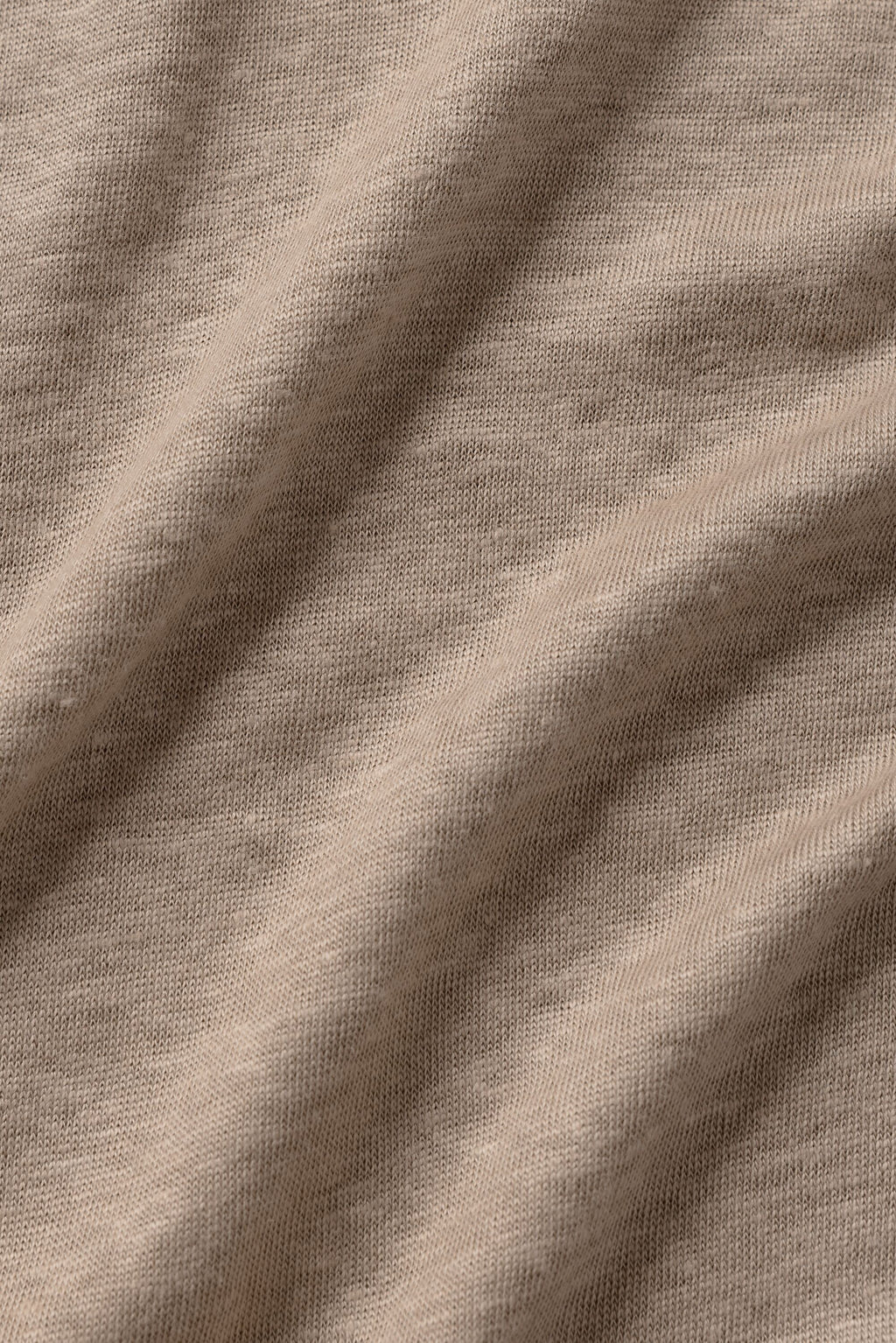 Linen Jersey Coastal Long Sleeve Pullover - Gravel image 6