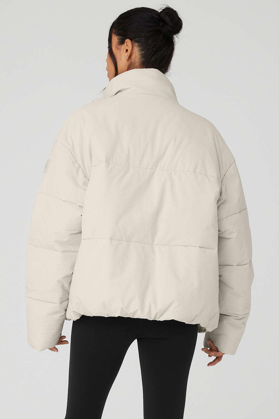 Stretch Woven Street Puffer - Bone image 2