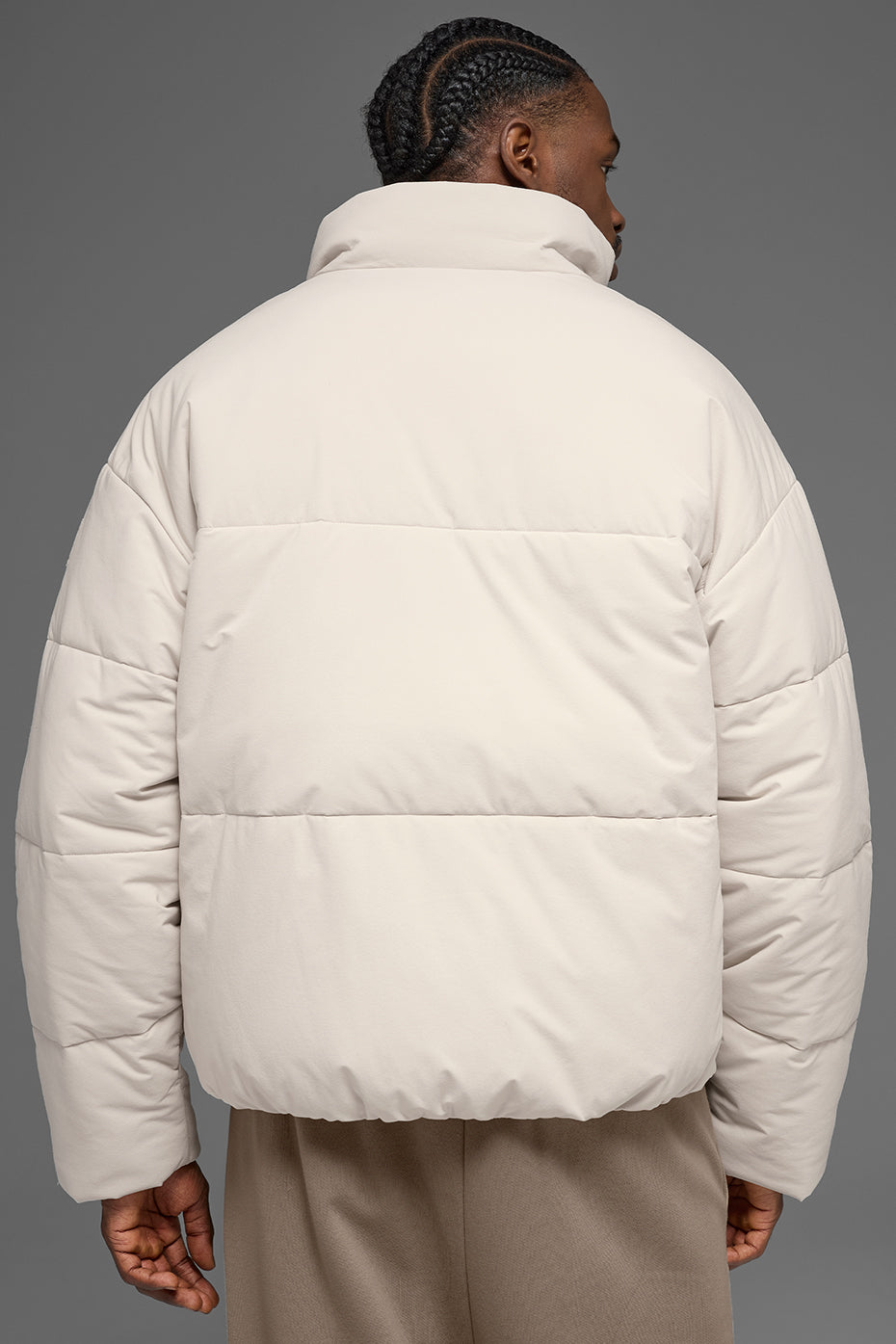 Stretch Woven Street Puffer - Bone image 2