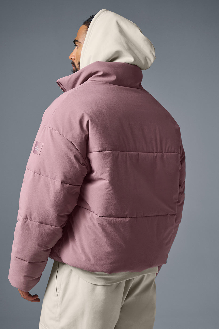 Stretch Woven Street Puffer - Woodrose image 2