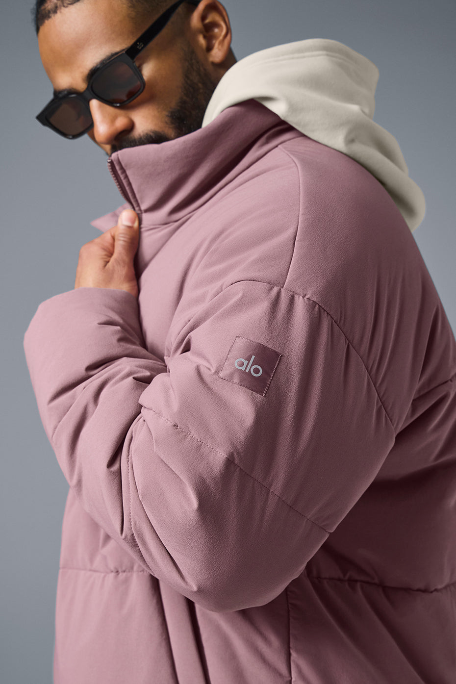 Stretch Woven Street Puffer - Woodrose image 5