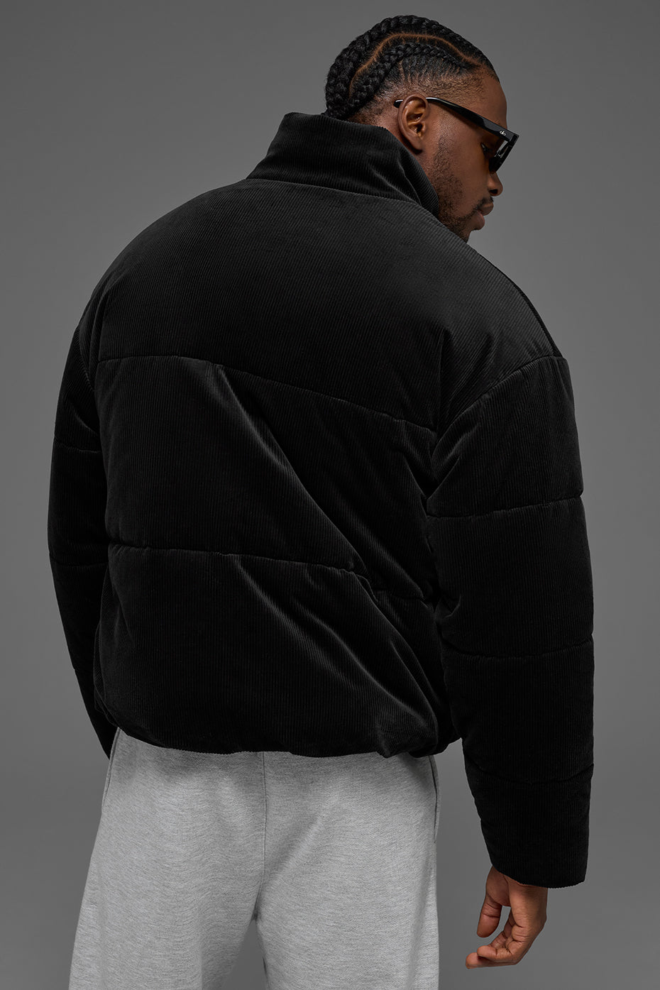 Corduroy Stage Puffer - Black image 3
