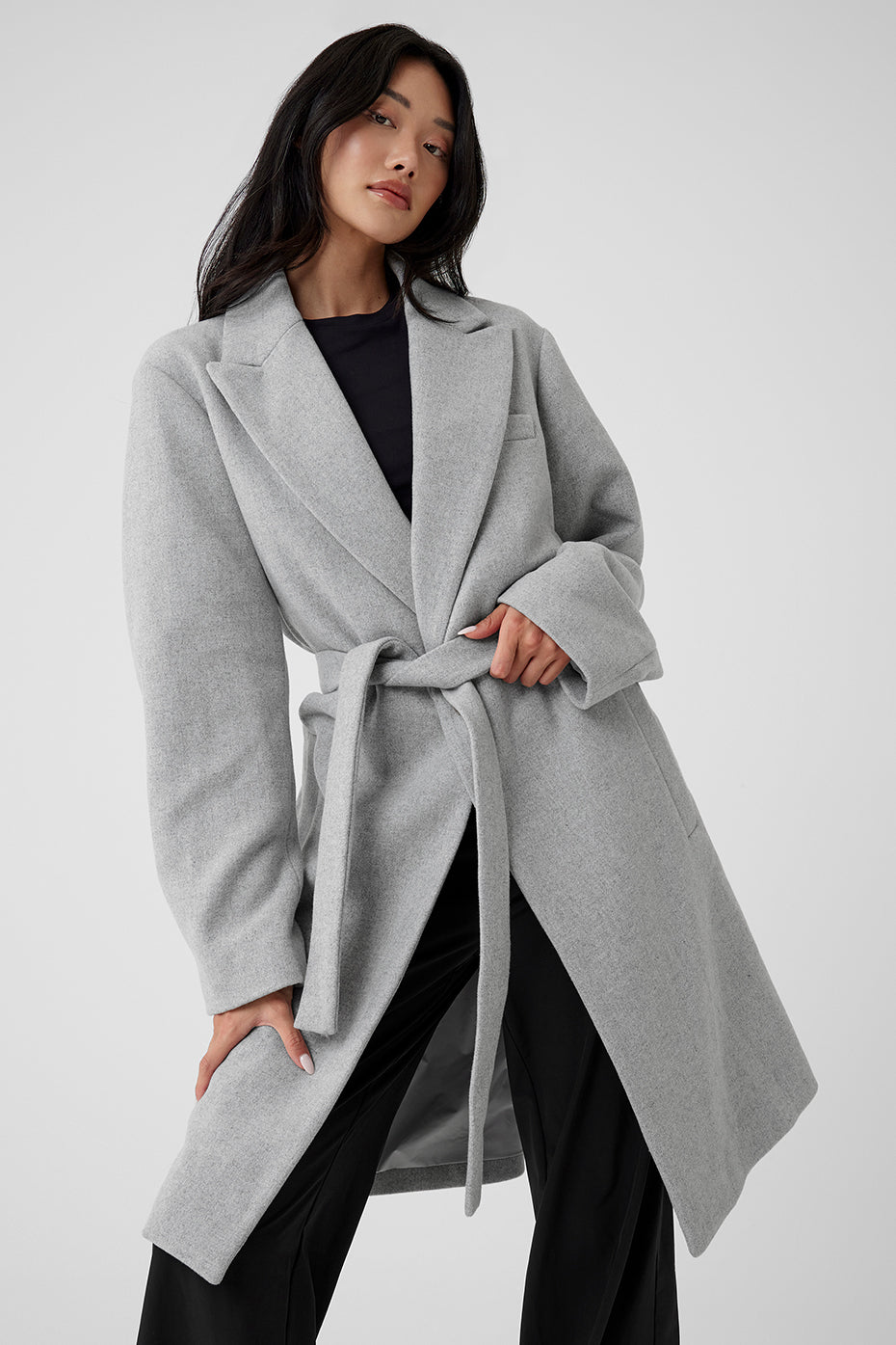 Wool Gameday Overcoat - Athletic Heather Grey image 5