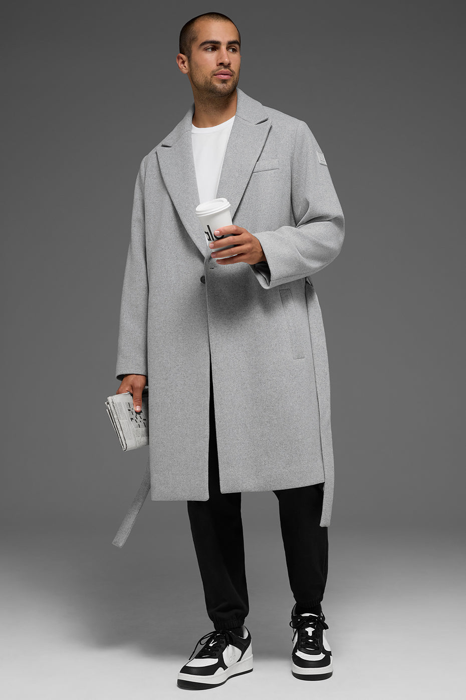 Wool Gameday Overcoat - Athletic Heather Grey image 5