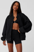 Renown Varsity Jacket - Black image 1