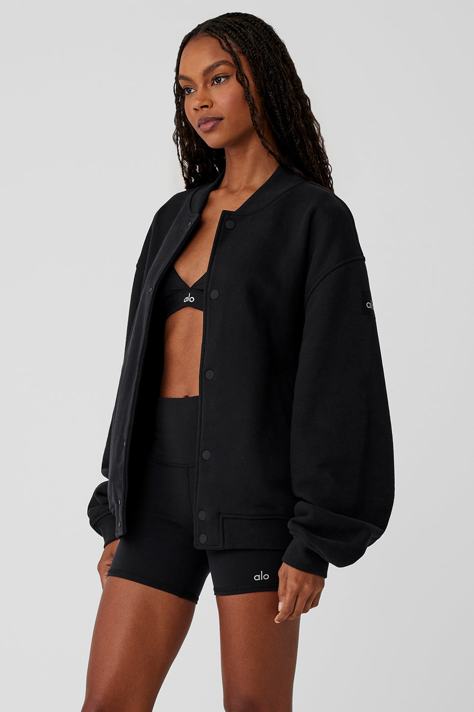 Renown Varsity Jacket - Black image 3