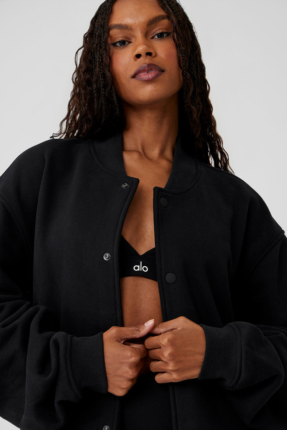 Renown Varsity Jacket - Black image 4