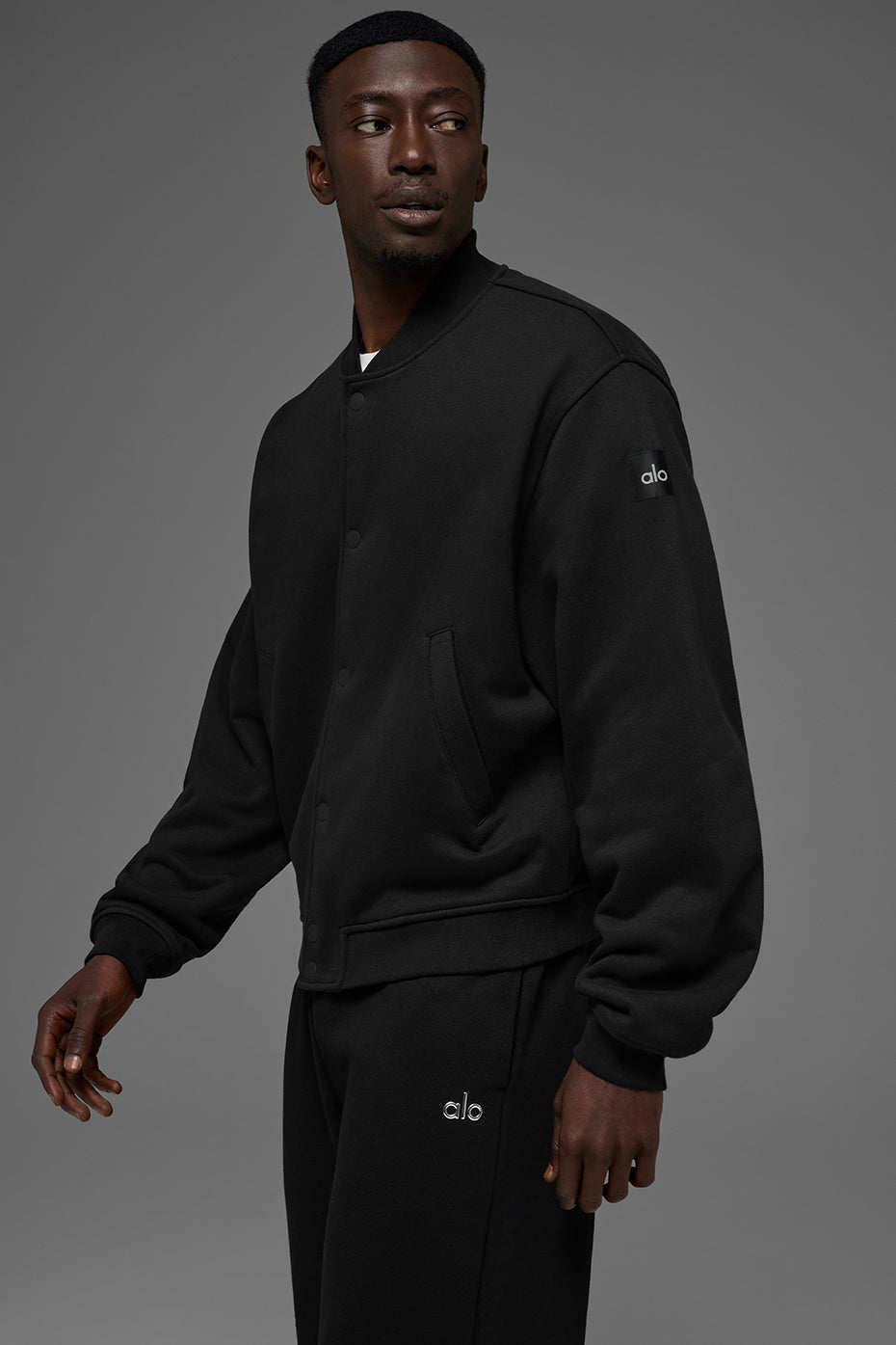 Renown Varsity Jacket - Black image 1