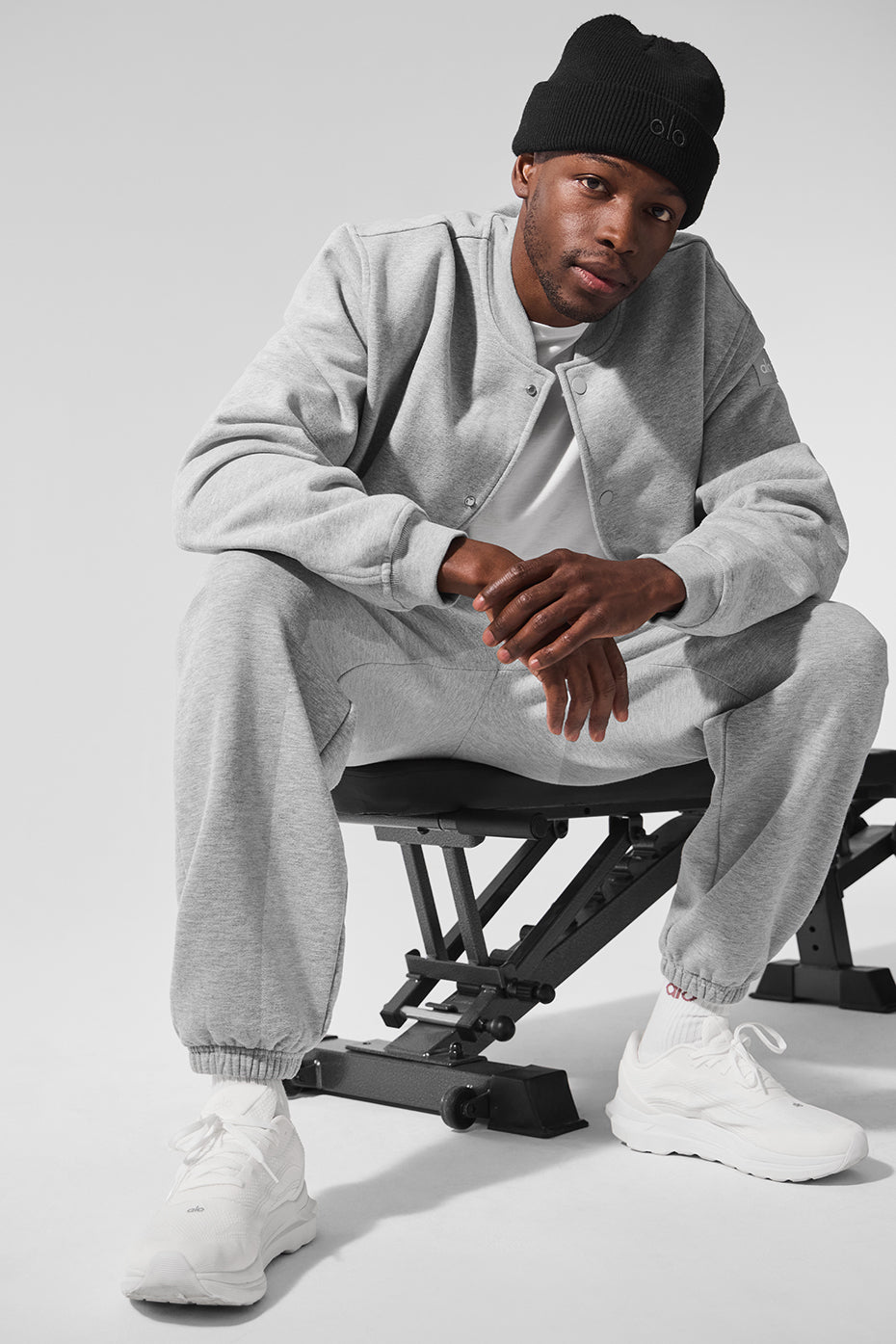 Renown Varsity Jacket - Athletic Heather Grey image 5