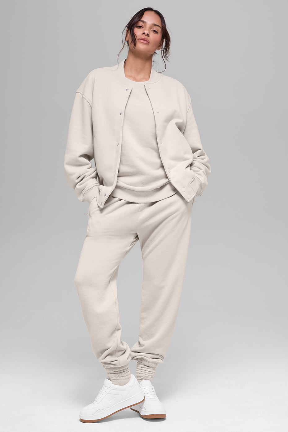 Renown Varsity Jacket - Bone image 4
