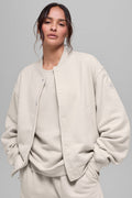 Renown Varsity Jacket - Bone image 1