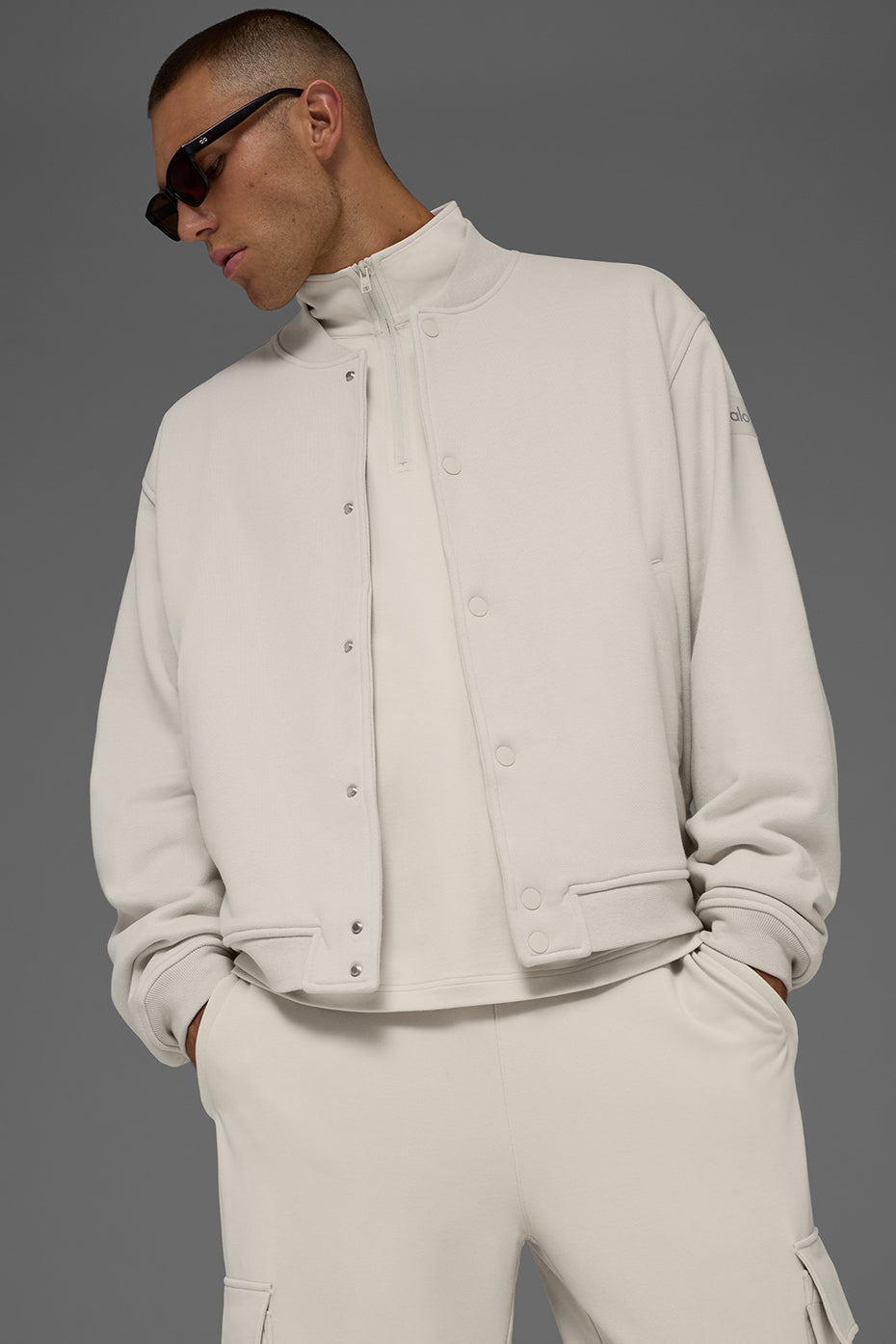 Renown Varsity Jacket - Bone image 5