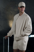 Renown Varsity Jacket - Bone image 1
