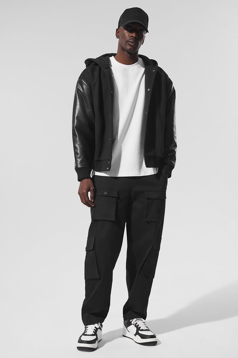 Select Hooded Bomber Jacket - Black image 5