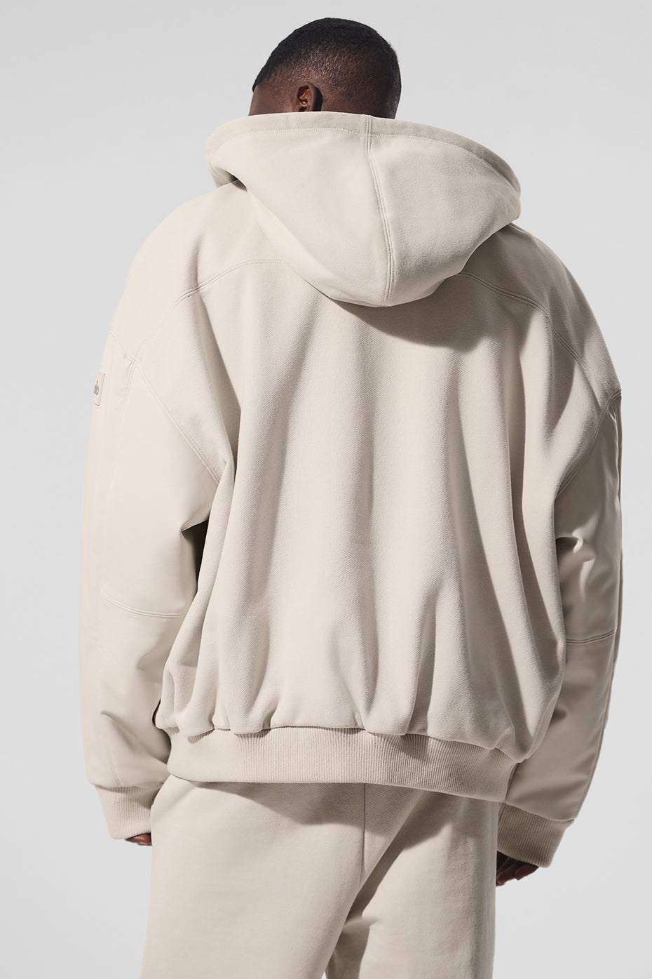 Select Hooded Bomber Jacket - Bone image 2