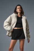Select Hooded Bomber Jacket - Bone image 1