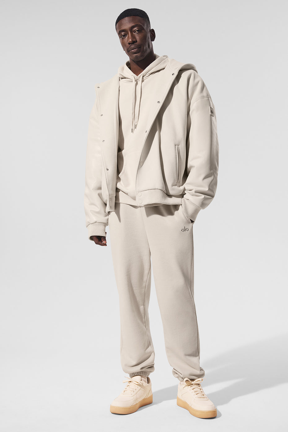 Select Hooded Bomber Jacket - Bone image 5