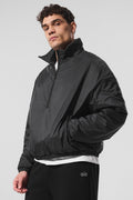 Latitude Light Weight 1/2 Zip Pullover Jacket - Black image 1
