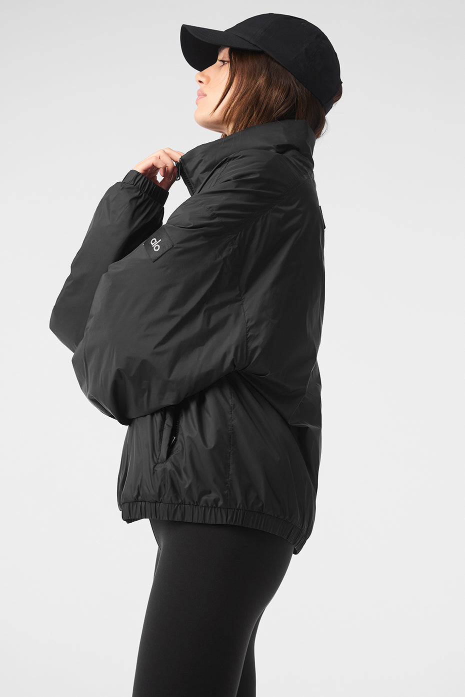 Latitude Light Weight 1/2 Zip Pullover Jacket - Black image 4