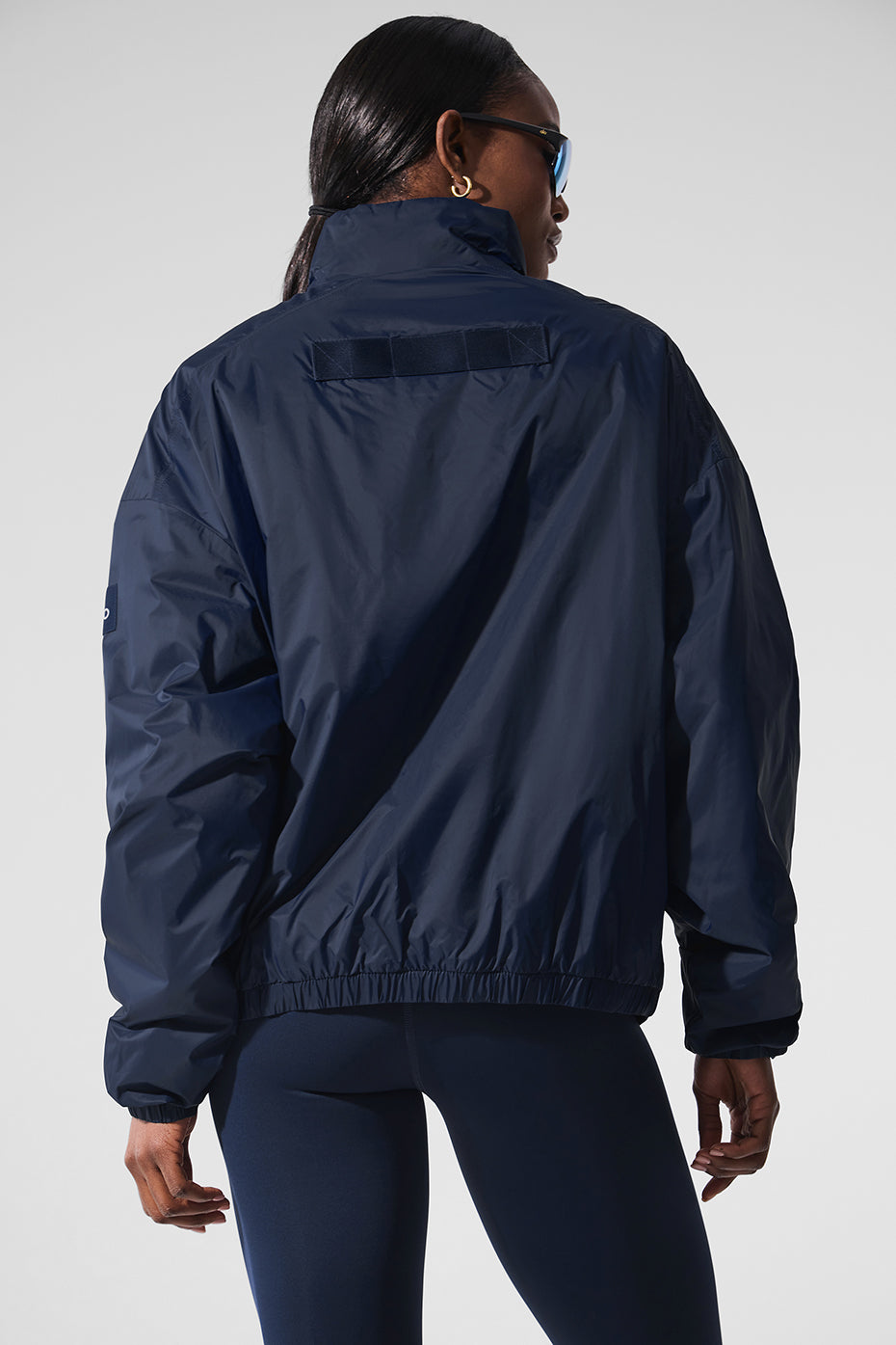 Latitude Light Weight 1/2 Zip Pullover Jacket - Navy image 2