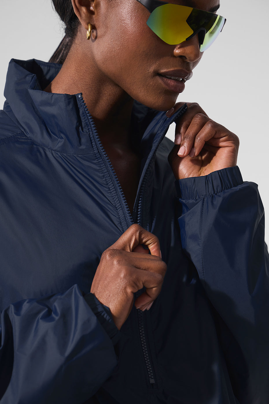 Latitude Light Weight 1/2 Zip Pullover Jacket - Navy image 4