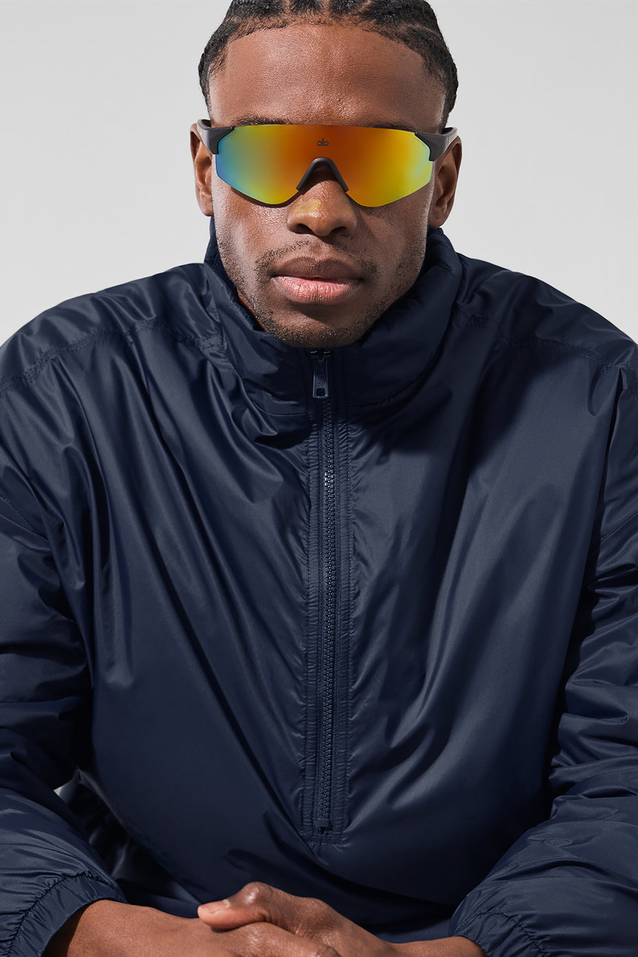 Latitude Light Weight 1/2 Zip Pullover Jacket - Navy image 4