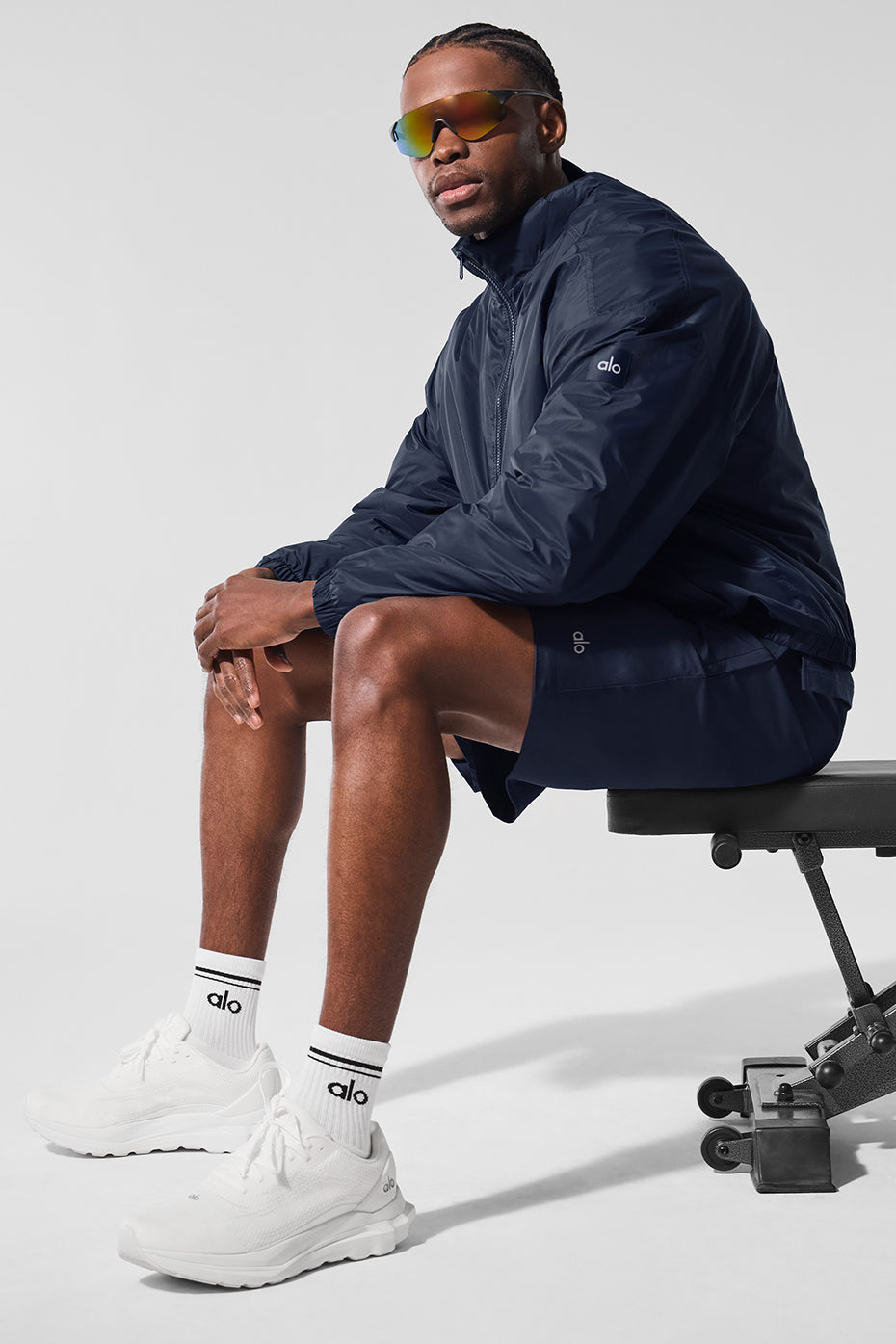 Latitude Light Weight 1/2 Zip Pullover Jacket - Navy image 5